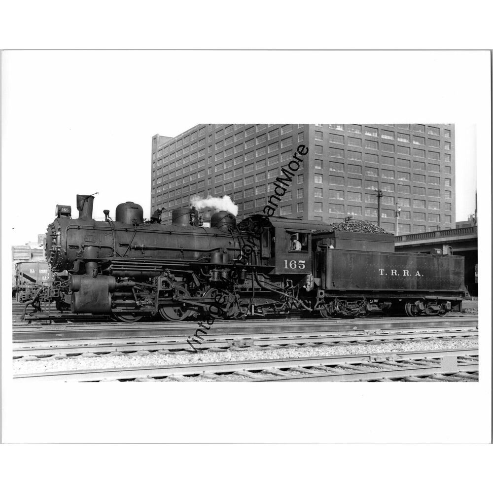 Prewar Terminal Railroad Assoc. T.R.R.A. 165 Steam Locomotive St. Louis MO T4-11